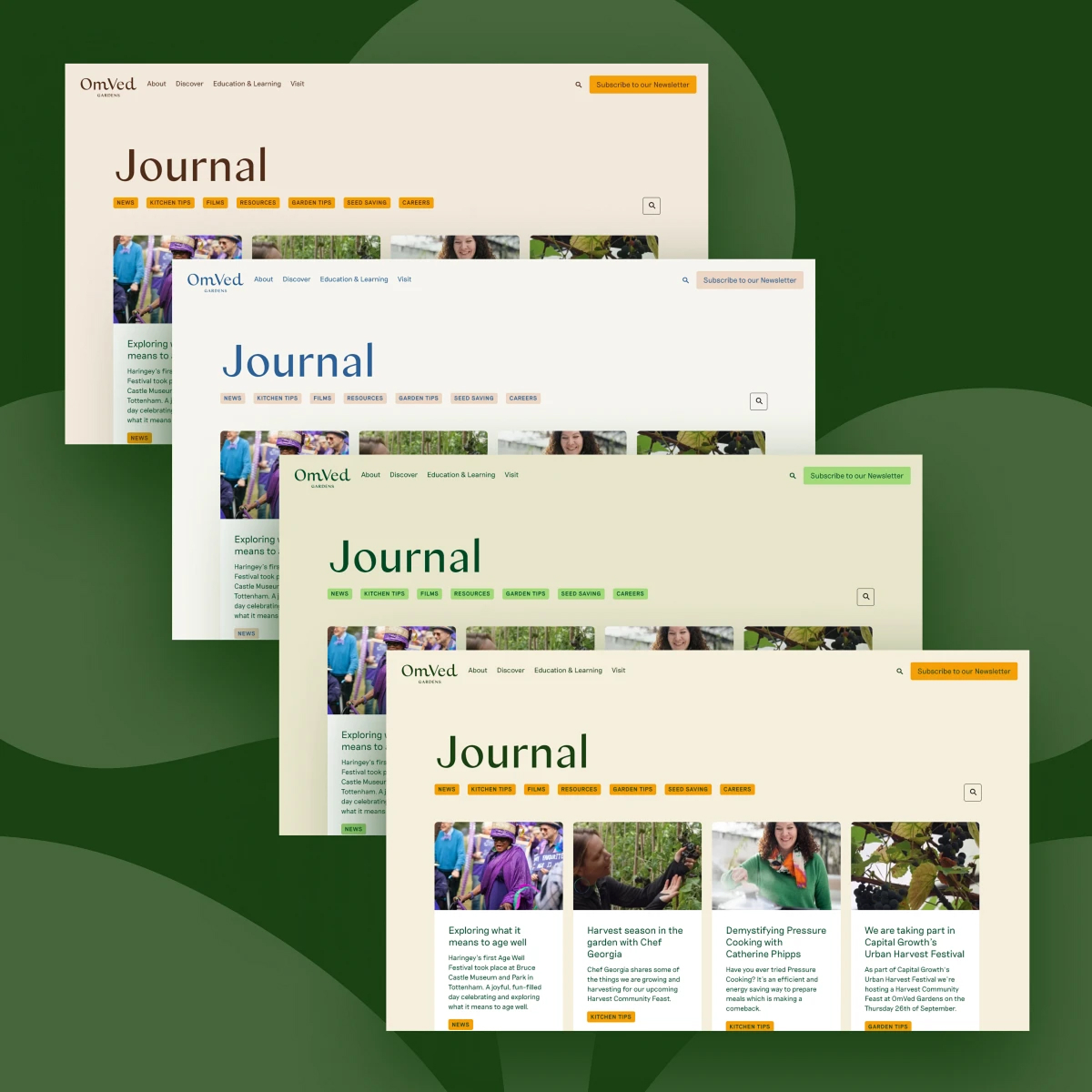 OmVed Gardens website