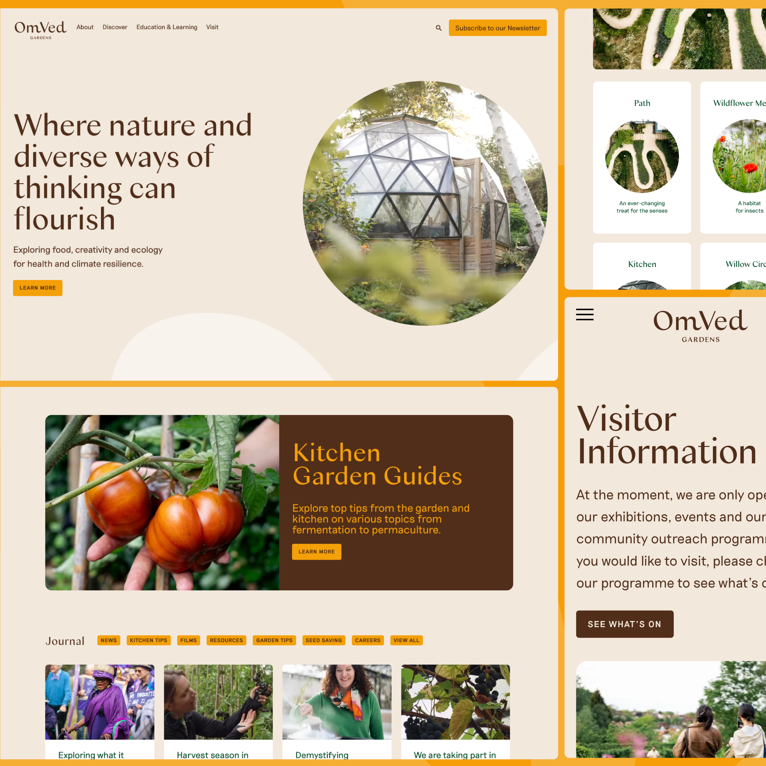 OmVed Gardens website